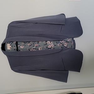 Skies Are Blue Grey/Blue Stretch Blazer